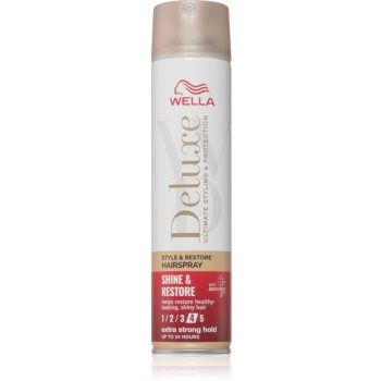 Wella Deluxe Shine & Restore fixativ cu fixare puternică pentru volum