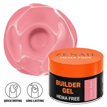 Hema Free gel de constructie unghii Zenail Cover Dark 15 g