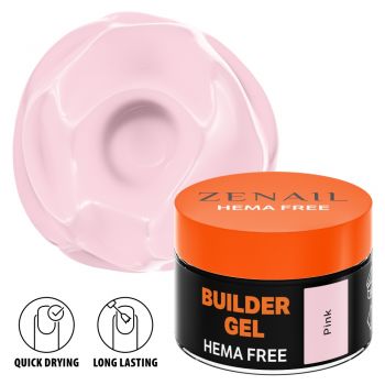 Hema Free gel de constructie unghii Zenail Pink 15 g
