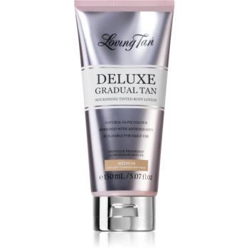 Loving Tan Deluxe Gradual Tan lotiune de corp hranitoare pentru a scoate in evidenta bronzul