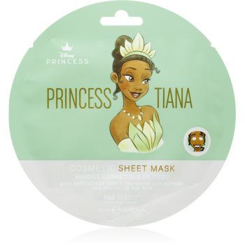 Mad Beauty Disney Princess Tiana mască textilă antioxidantă