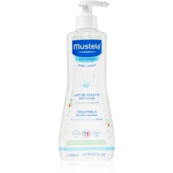 Mustela Bébé No Rinse Cleansing Milk lapte pentru curatare pentru nou-nascuti si copii