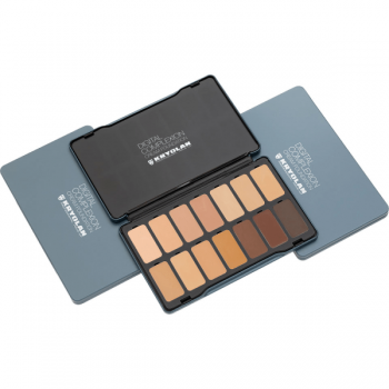 Paleta de Fond de Ten Kryolan DIGITAL COMPLEXION CREAM FOUNDATION PALETTE 14 Culori 24g ieftin