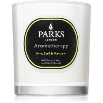 Parks London Aromatherapy Lime, Basil & Mandarin lumânare parfumată de firma original