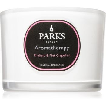Parks London Aromatherapy Rhubarb & Pink Grapefruit lumânare parfumată