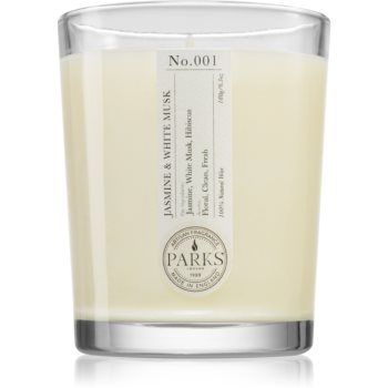 Parks London Home Jasmine & White Musk lumânare parfumată