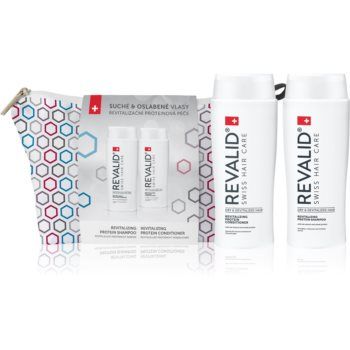 Revalid Revitalizing Protein Shampoo + Conditioner ingrijire par (set cadou)