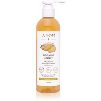 T-LAB Organics Organic Ginger Anti Hair Loss Shampoo sampon fortifiant pentru parul subtiat
