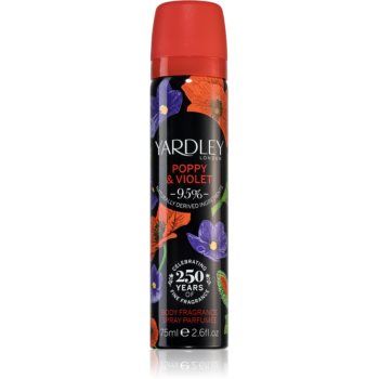Yardley Poppy & Violet spray de corp parfumat pentru femei