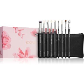 ZOEVA It's All About The Eyes Brush Set set de pensule cu geantă de firma original