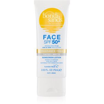 Bondi Sands SPF 50+ Face Fragrance Free crema de fata cu efect de protectie pentru un aspect mat