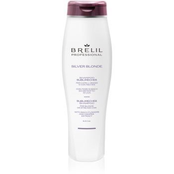 Brelil Professional Silver Blonde Sublimeches Shampoo șampon pentru neutralizarea tonurilor de galben pentru parul blond cu suvite de firma original