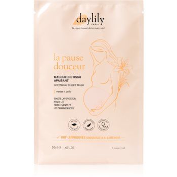 Daylily Mask In Sooting Fabric masca pentru celule pentru femei gravide