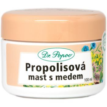 Dr. Popov Herbal ointments Propolis with honey unguent pentru piele iritata si cu mancarimi