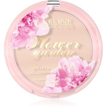 Eveline Cosmetics Flower Garden pudra pentru luminozitate