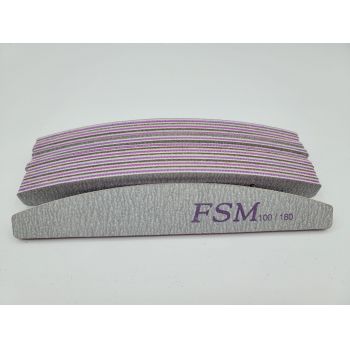 Set 10 Bucati Pila Unghii Semiluna FSM 100/180 - PFSM100/180