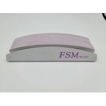 Set 10 Bucati Pila Unghii Semiluna FSM 180/240 - PFSM180/240