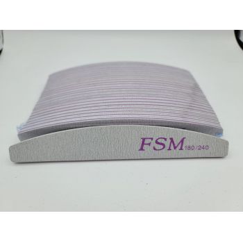 Set 25 Bucati Pila Unghii Semiluna FSM 180/240 - PFSM180/240-10B