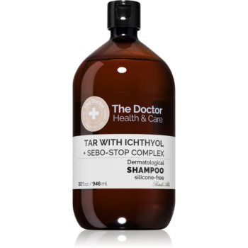 The Doctor Tar with Ichthyol + Sebo-Stop Complex șampon pentru dermatită seboreică și cazuri severe de mătreață