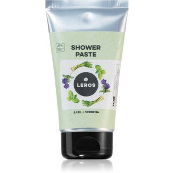 Leros Shower paste basil & verbena pastă naturală nutritie si hidratare