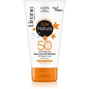 Lirene Sun Natura emulsie hidratanta si protectoare pentru fata si corp SPF 50