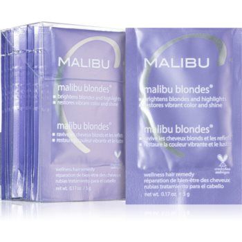 Malibu C Wellness Hair Remedy Malibu Blondes tratament intensiv pentru parul blond cu suvite de firma originala