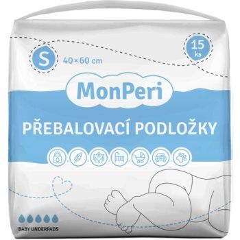 MonPeri Baby Underpads Size S suport pentru schimbat scutecele de unică folosință