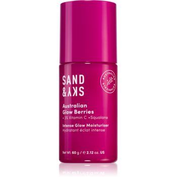 Sand & Sky Australian Glow Berries Intense Glow Moisturiser fluid hidratant pentru o piele mai luminoasa