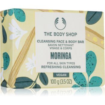 The Body Shop Moringa Cleansing Bar săpun solid pentru fata si corp