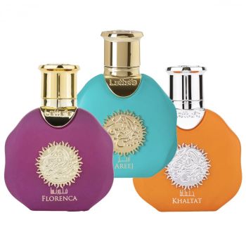 Pachet 3 parfumuri: Shams Al Shamoos Florenca 30 ml, Areej 30 ml si Khaltat 30 ml