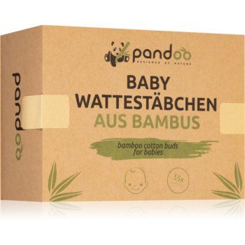 Pandoo Bamboo Cotton Buds for Babies bețișoare din bumbac pentru copii