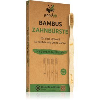 Pandoo Bamboo Toothbrush Periuta de dinti de bambus