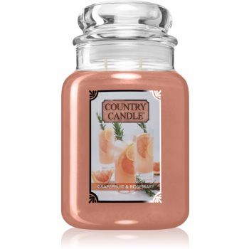 Country Candle Grapefruit & Rosemary lumânare parfumată