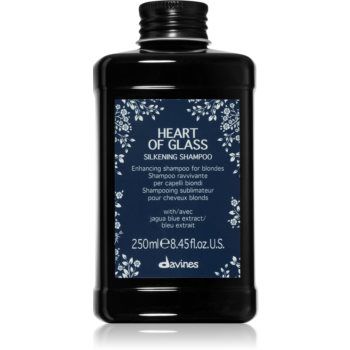 Davines Heart of Glass Silkening Shampoo sampon de curatare delicat pentru par blond
