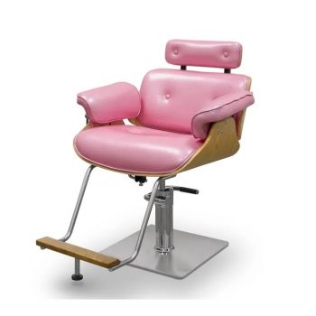 Scaun Coafor/ Make-up Glamorous Pink - Model Reglabil de firma original