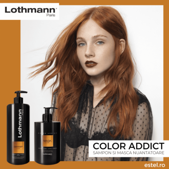 Masca nuantatoare pentru par aramiu Copper Color Addict Lothmann, 450 ml