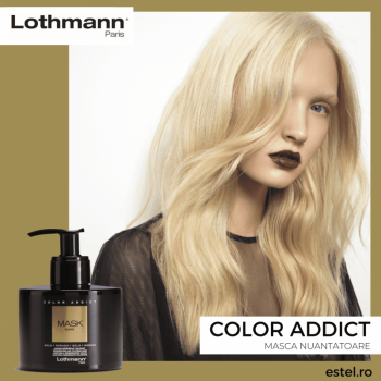 Masca nuantatoare pentru par auriu Gold Color Addict Lothmann, 250 ml ieftin