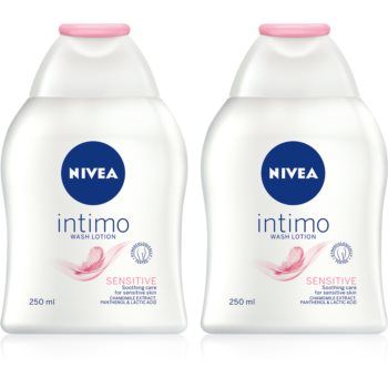 Nivea Intimo Sensitive emulsie pentru igiena intima (ambalaj economic) ieftin