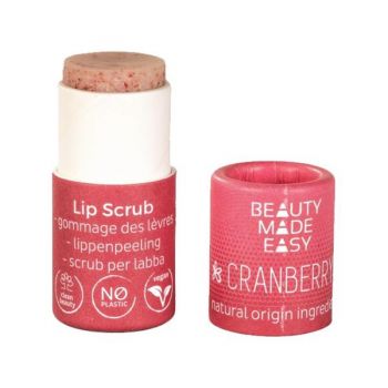 Scrub pentru Buze cu Merisoare Beauty Made Easy - Lip Scrub Cranberry, 6 g ieftin