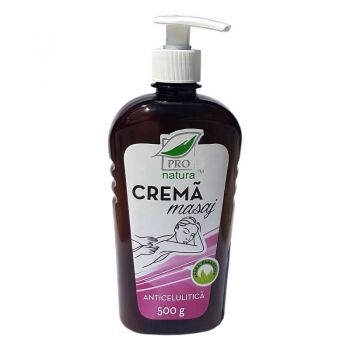 Cremă de masaj anticelulitică, 500 g, Pro Natura