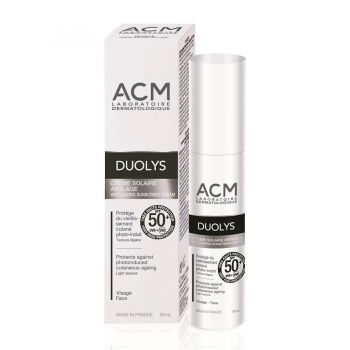 Cremă pentru protecție solară anti-îmbătrânire SPF 50+ Duolys, 50 ml, Acm