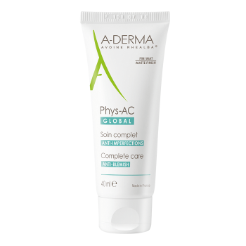 Cremă pentru ten cu tendinta acneica Phys-AC Global, 40 ml, A-Derma