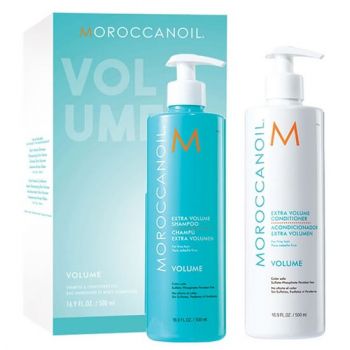 Pachet Duo Volume sampon si balsam, 500+500 ml, Moroccanoil