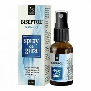 Spray de gura cu Aloe Vera Biseptol, 20 ml, Dacia Plant