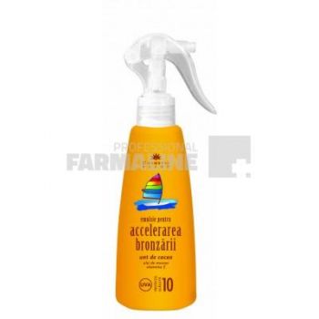 Cosmetic Plant Emulsie pentru accelerarea bronzarii cu unt de cacao, ulei de morcov si vitamina E SPF10 200 ml ieftina