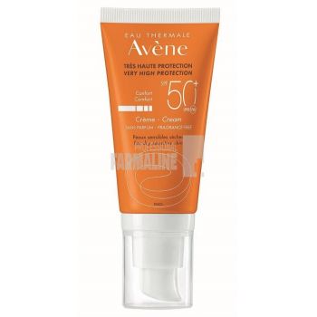 Avene Crema fotoprotectie pentru piele sensibila SPF 50+ fara parfum 50 ml de firma originala