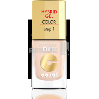 Delia Coral Hybrid Gel Color step 1 Lac unghii 20 de firma originala