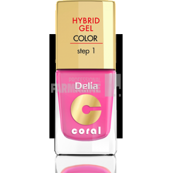 Delia Coral Hybrid Gel Color step 1 Lac unghii 22