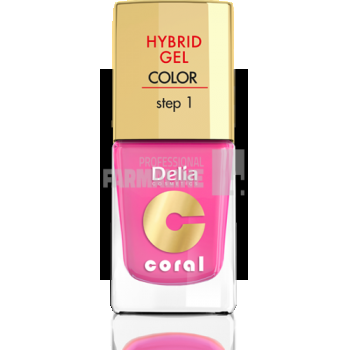 Delia Coral Hybrid Gel Color step 1 Lac unghii 22 de firma originala