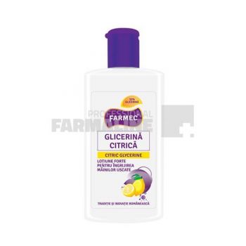 Farmec Glicerina citrica Lotiune forte pentru ingrijirea mainilor uscate 150 ml